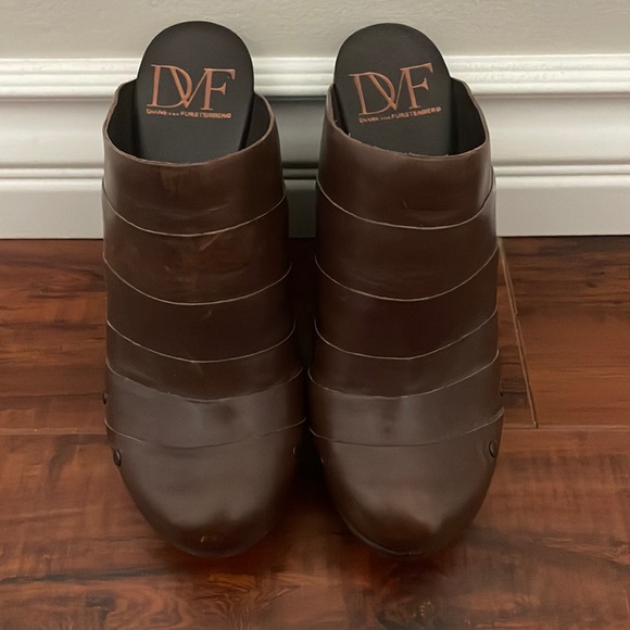 Diane von Furstenberg Wedge Clogs - Picture 2 of 4